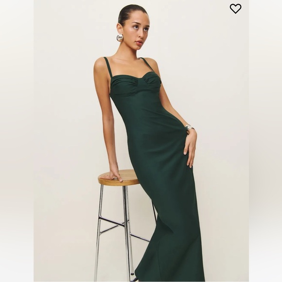Reformation Dresses & Skirts - Stormi Dress | Reformation Maxi Dress in Forest Green NWT